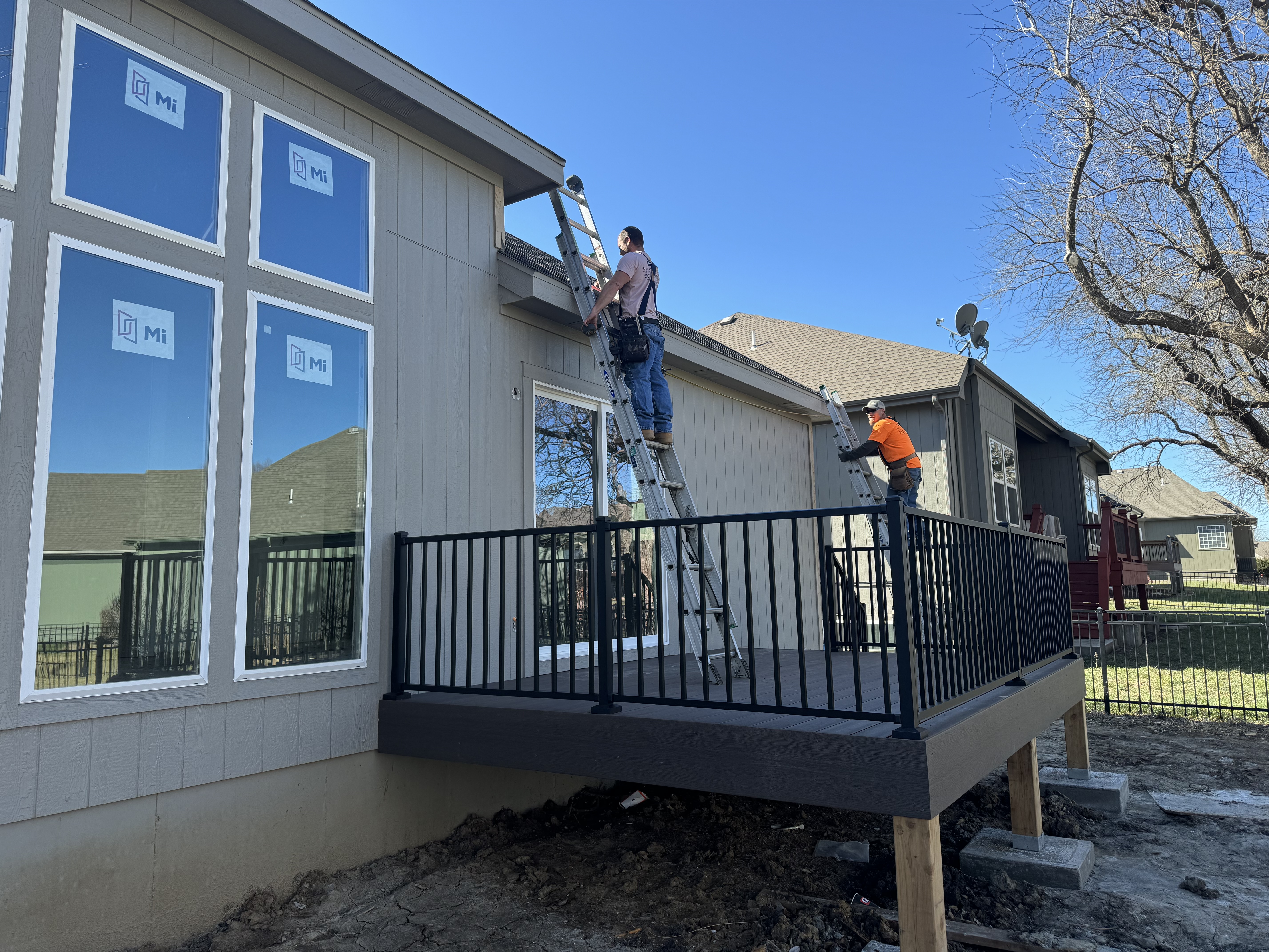 Man Installing Gutter